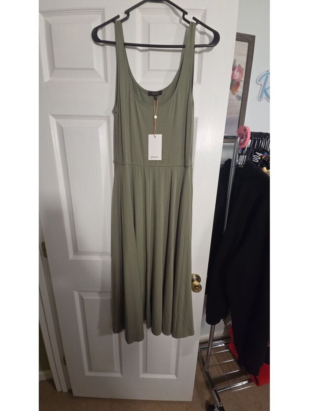 NWT Quince Green Maxi Dress
